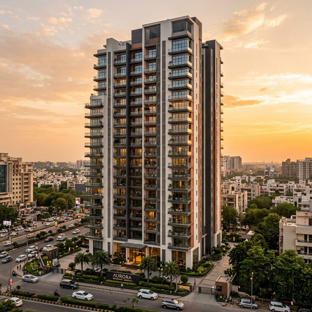 Maple Paints exterior weather coat on luxury high-rise apartment India